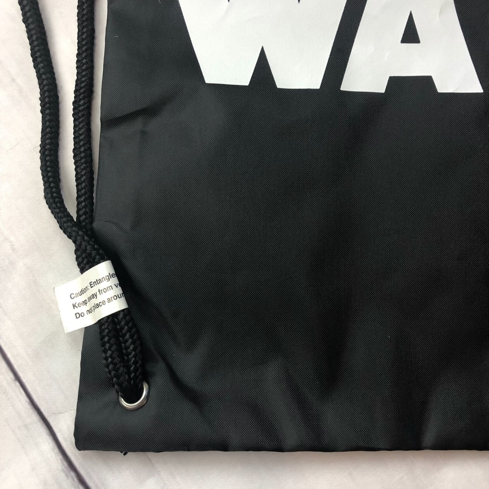 Star Wars New Cinch Sack Bag Backpack Black Unisex - Picture 5 of 6